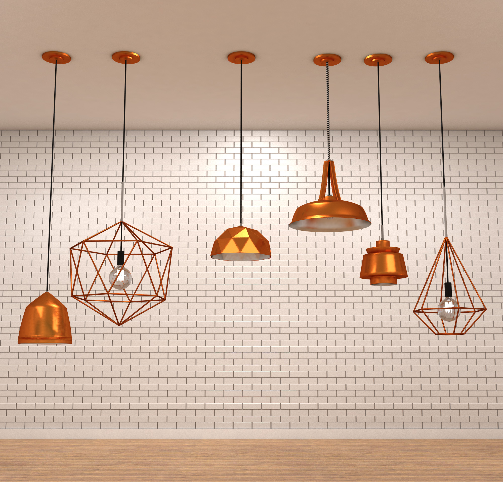 Design Lamps Set by NOBRANDSTUDIO 3DOcean